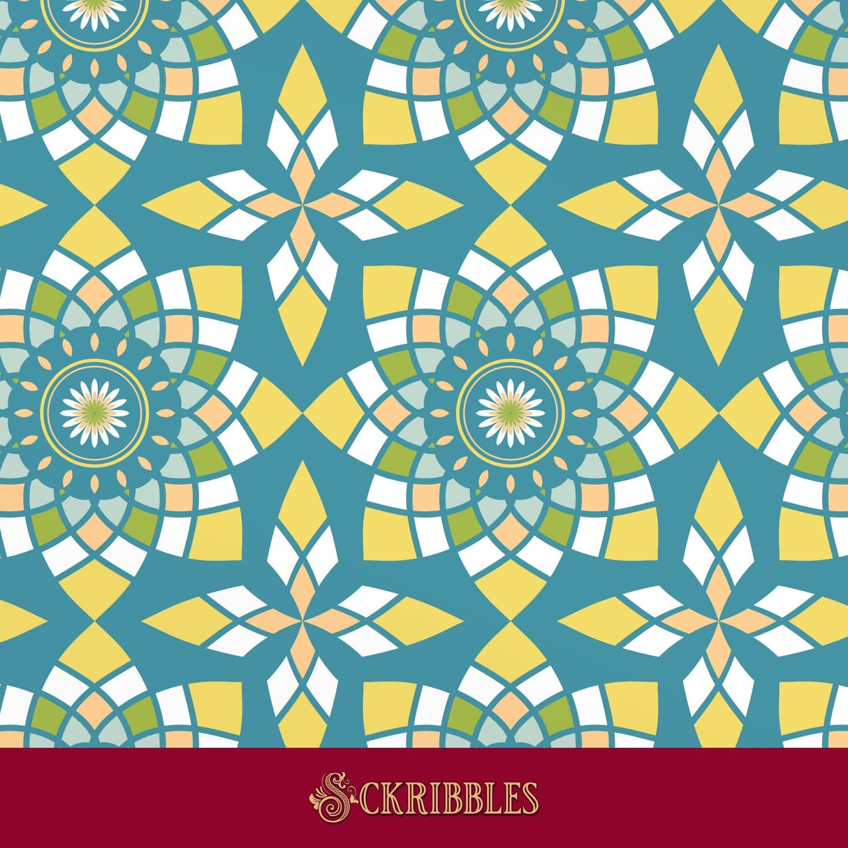 Stained glass window wallpaper.