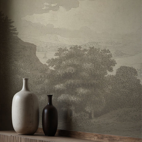 Beautiful Mountains | European Scenic Trees Landscape Wallpaper Mural Wallpaper Mural Sckribbles