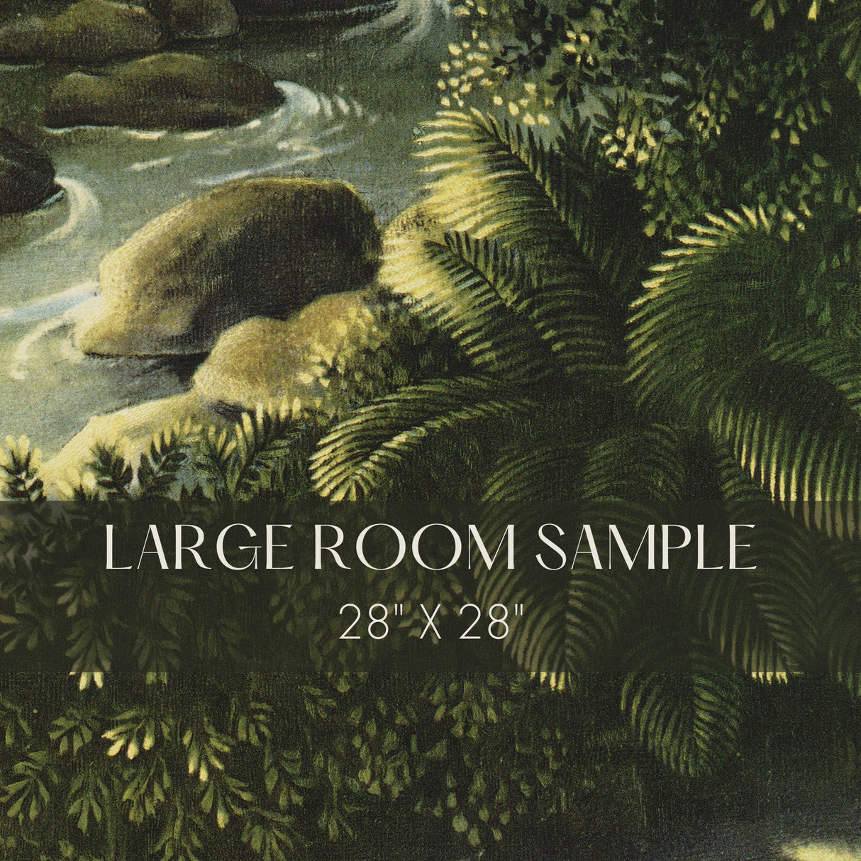 Bali Bliss | Green Moody Tropical Scenic Jungle Wallpaper Mural Wallpaper Mural Sckribbles