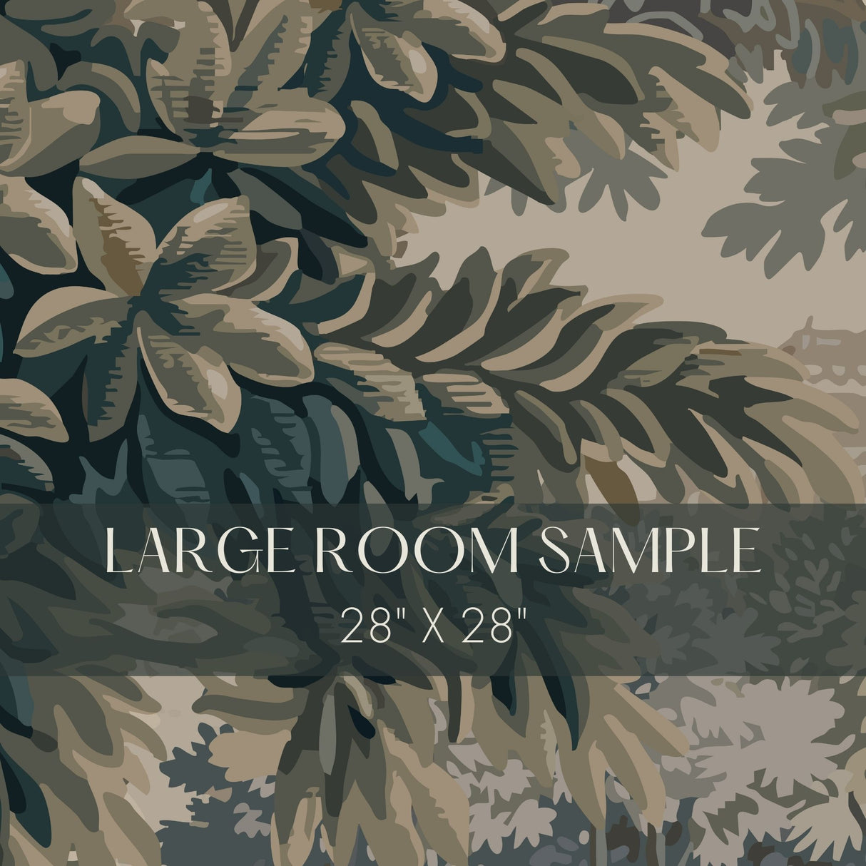 The Tapestry Garden | Vintage Scenic Botanical Trees Wallpaper Mural Wallpaper Mural Sckribbles Traditional - (Non-Woven) Large Room Sample - 28'' x 28'' / 71 x 71 cm