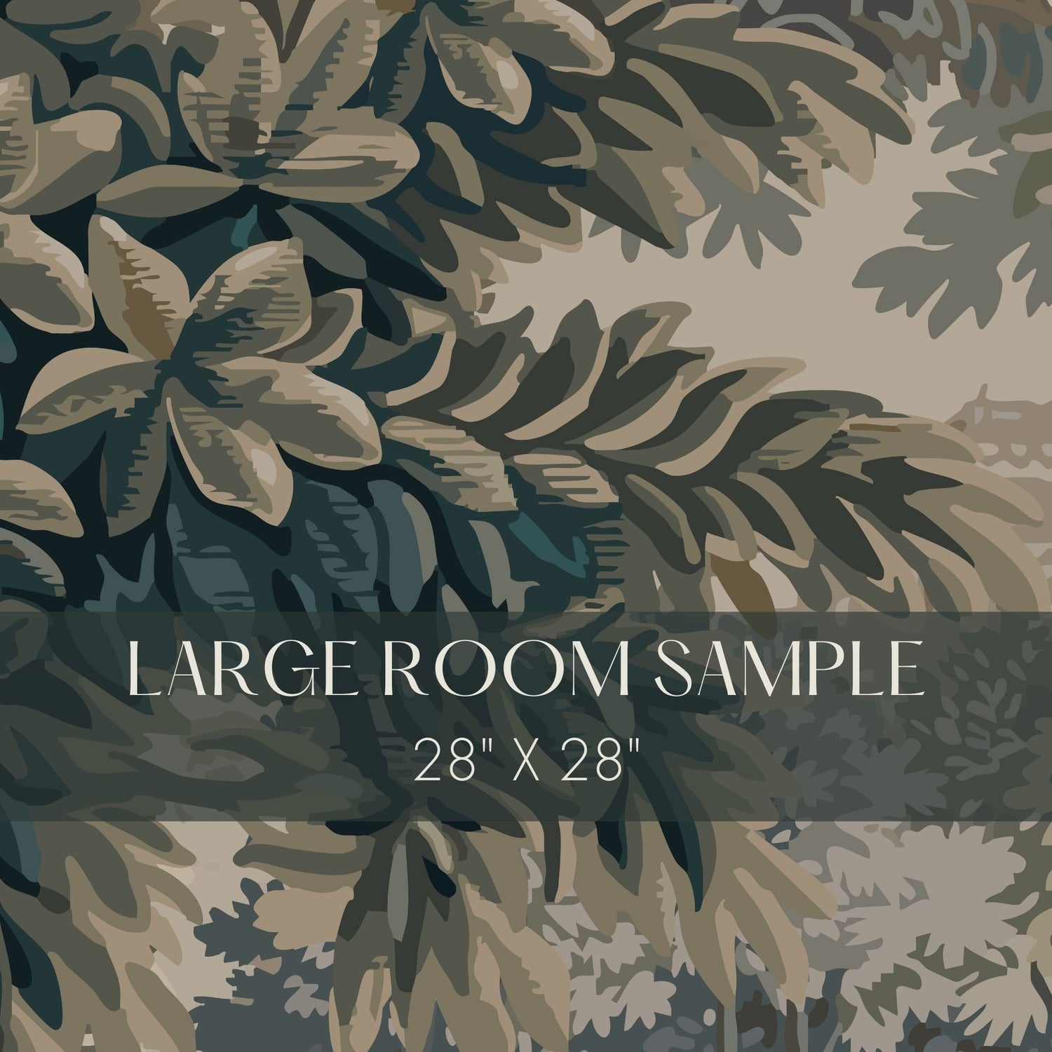 The Tapestry Garden | Vintage Scenic Botanical Trees Wallpaper Mural Wallpaper Mural Sckribbles Traditional - (Non-Woven) Large Room Sample - 28'' x 28'' / 71 x 71 cm