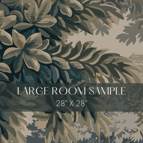The Tapestry Garden | Vintage Scenic Botanical Trees Wallpaper Mural Wallpaper Mural Sckribbles Traditional - (Non-Woven) Large Room Sample - 28'' x 28'' / 71 x 71 cm
