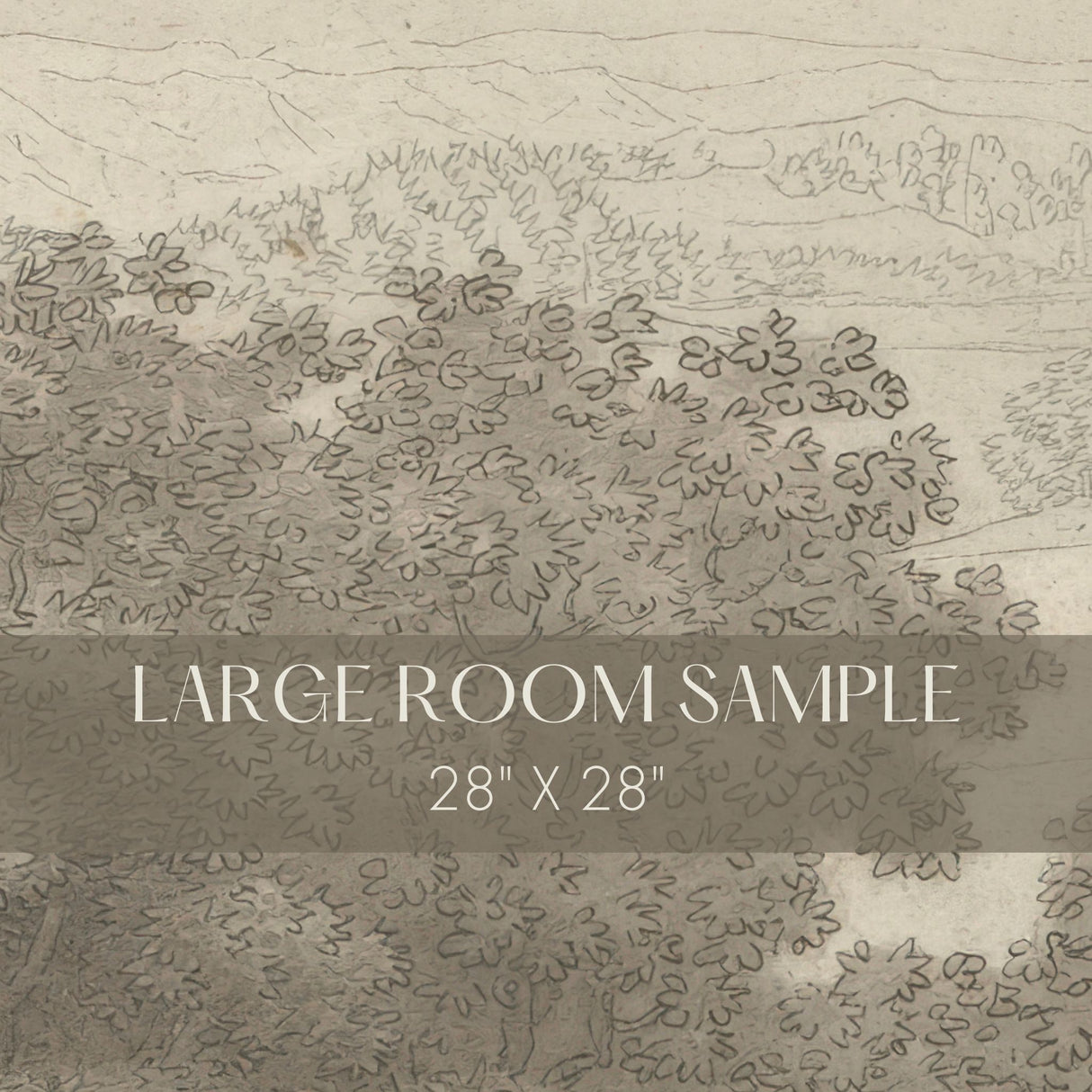 Beautiful Mountains | European Scenic Trees Landscape Wallpaper Mural Wallpaper Mural Sckribbles Traditional - (Non-Woven) Large Room Sample - 28'' x 28'' / 71 x 71 cm