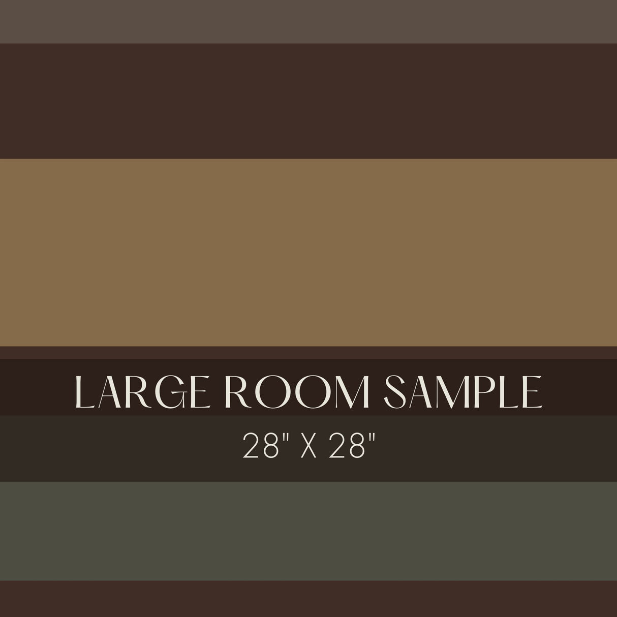 Claystone Stripe | Dramatic Neutral Horizontal Striped Wallpaper Mural Wallpaper Mural Sckribbles Traditional - (Non-Woven) Large Mural Sample - 28 x 28 inches (71 x 71 cm)