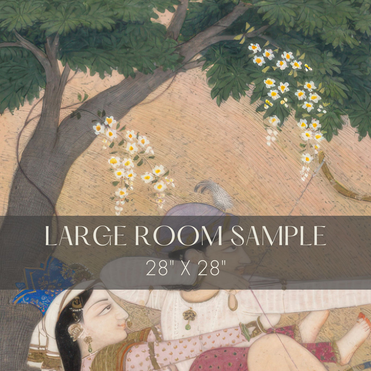 The Hunt | Scenic Traditional Indian Landscape Wallpaper Mural Wallpaper Mural Sckribbles