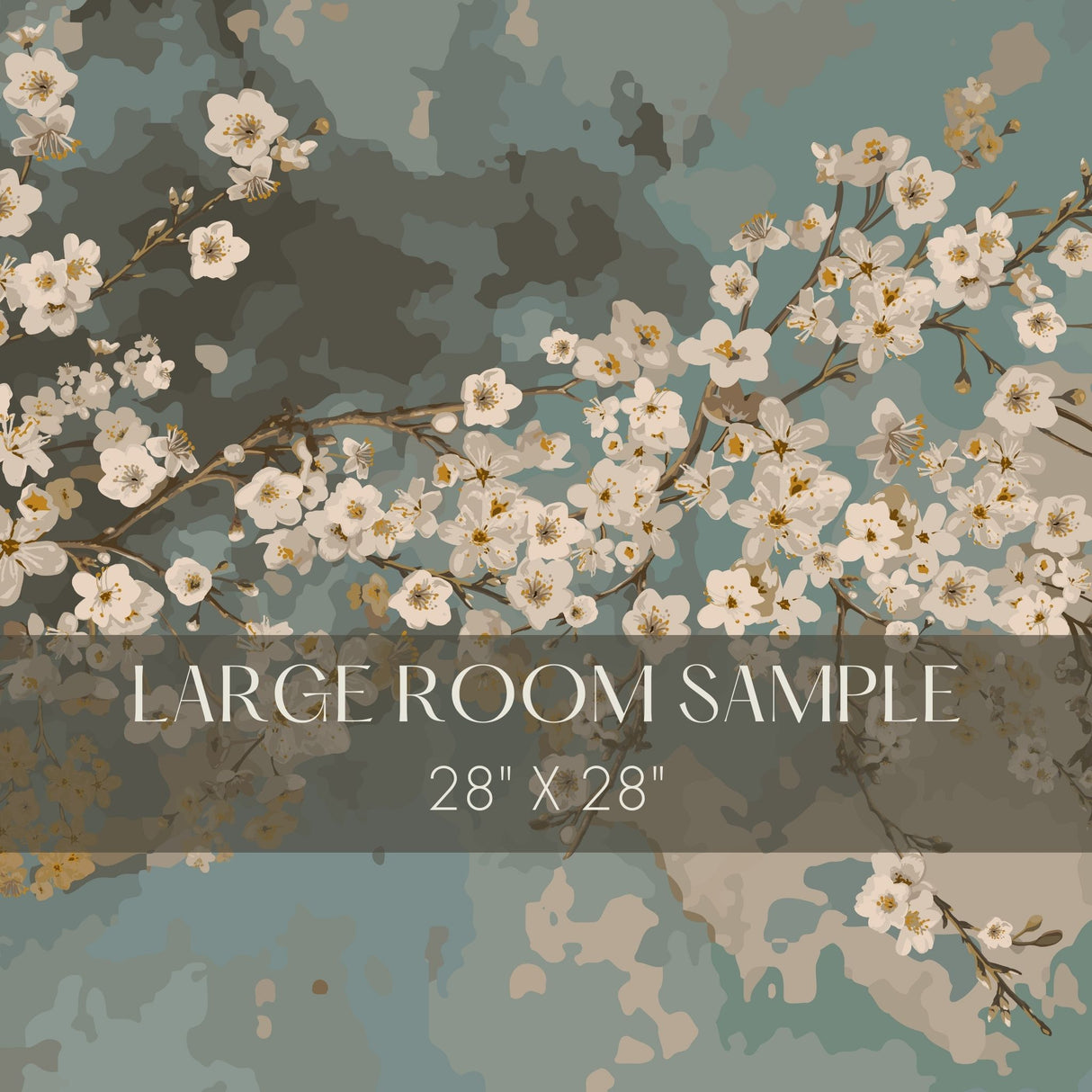 Grunge Garden | Weathered Rustic Floral Wallpaper Mural Wallpaper Mural Sckribbles Traditional - (Non-Woven) Large Room Sample - 28'' x 28'' / 71 x 71 cm
