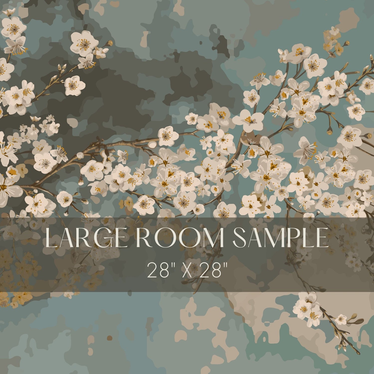 Grunge Garden | Weathered Rustic Floral Wallpaper Mural Wallpaper Mural Sckribbles Traditional - (Non-Woven) Large Room Sample - 28'' x 28'' / 71 x 71 cm