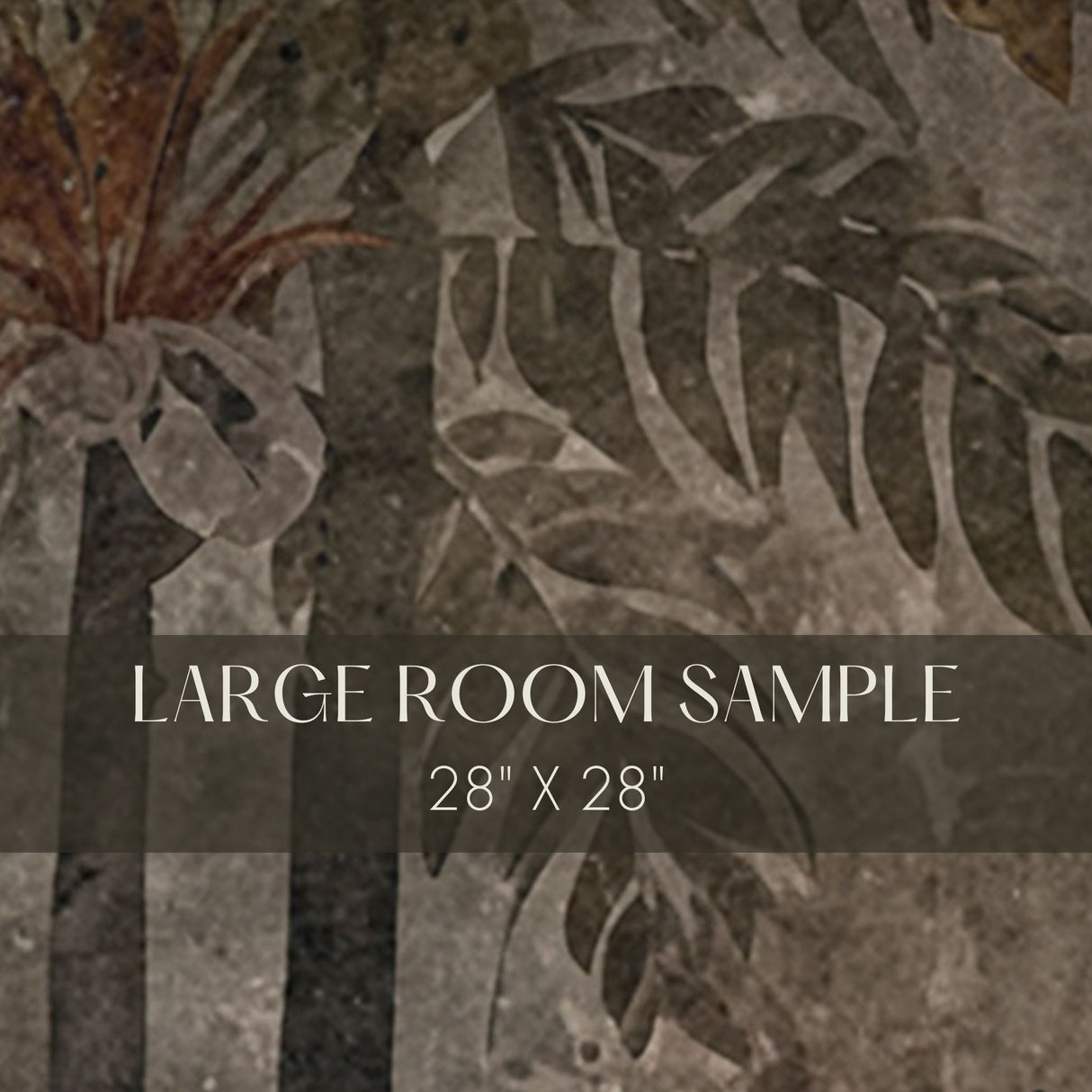 Vintage Tropicana | Neutral Weathered Tropical Palm Trees Wallpaper Mural Wallpaper Mural Sckribbles