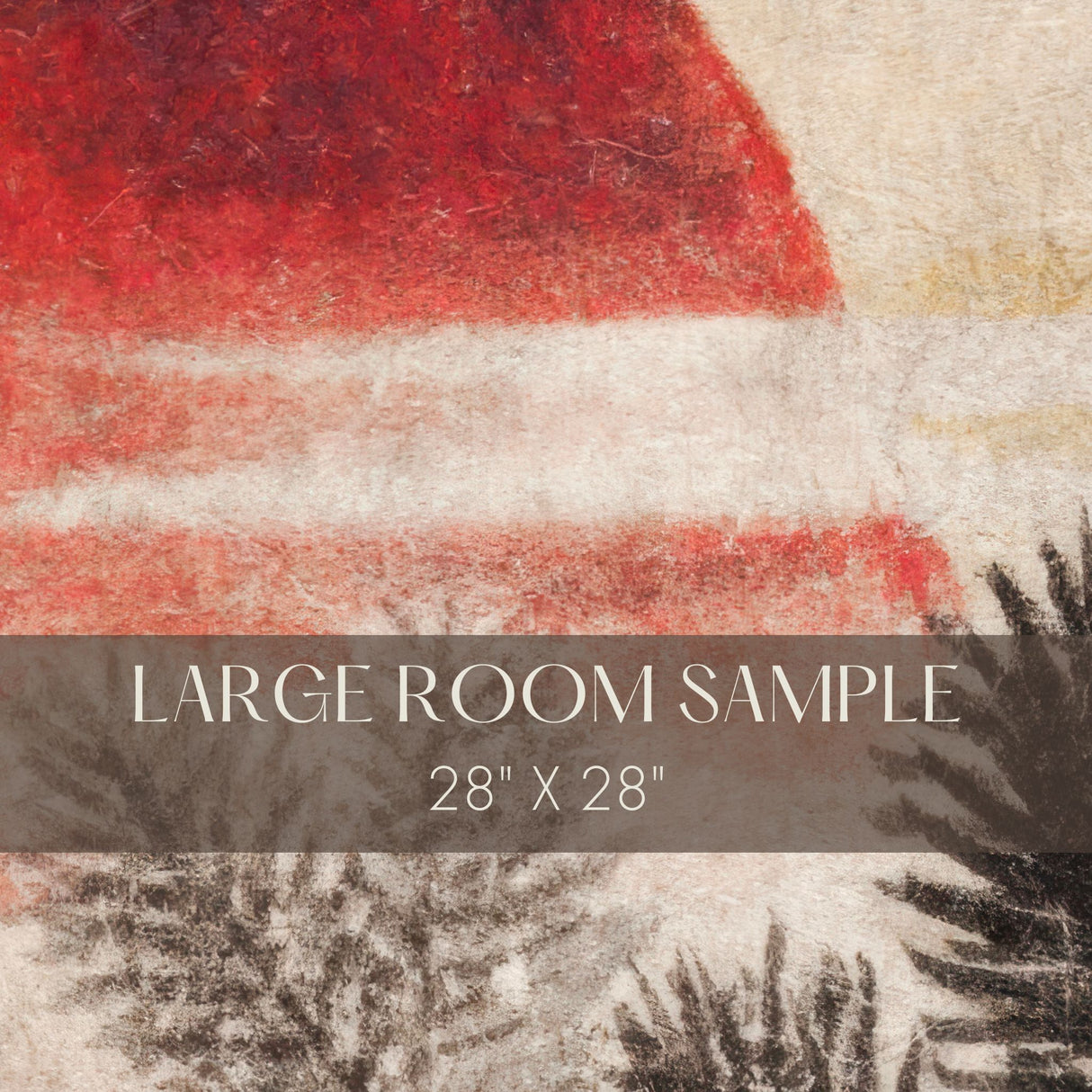 Birds & Sunset | Vintage Red, Black, and Beige Japanese Wallpaper Mural Wallpaper Mural Sckribbles