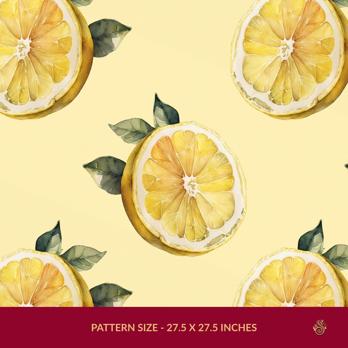 Zest Fest | Light Yellow Lemon Fruit Kitchen Wallpaper Wallpaper Sckribbles Signature - Premium Non-Woven Roll - 27.5 in x 32.8 ft (70 cm × 10 m)