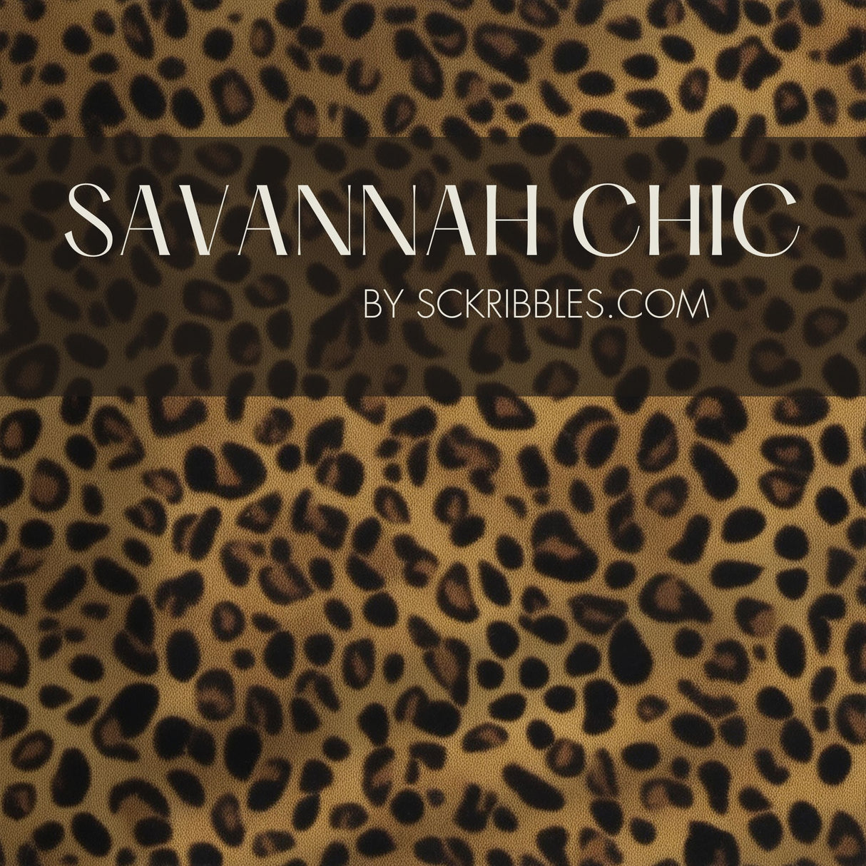 Savannah Chic | Fun Dramatic Leopard Print Wallpaper Wallpaper Sckribbles