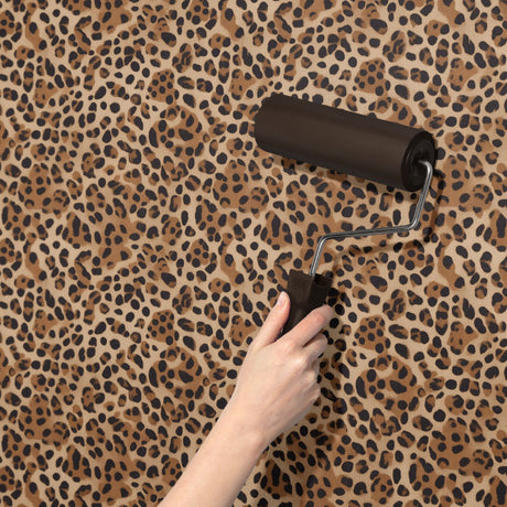 Feline Fancy | Maximalist Leopard Print Wallpaper Wallpaper Sckribbles