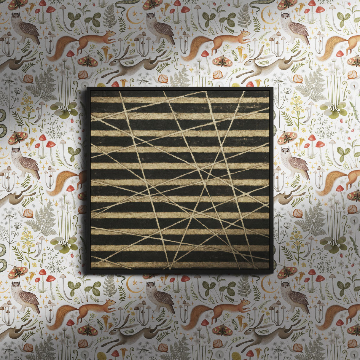 Fable Forest | Light Mythical Woodland Animal Wallpaper Wallpaper Sckribbles