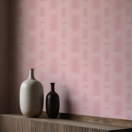 Geo Drift | Contemporary Abstract Geometrical Brick Shapes Wallpaper Wallpaper Sckribbles