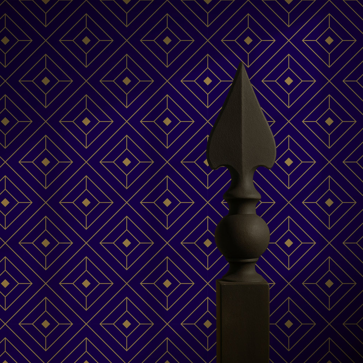 Square Affair | Glamorous & Bold Luxury Art Deco Wallpaper Wallpaper Sckribbles