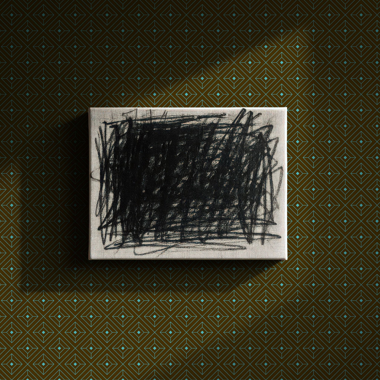 Square Affair | Glamorous & Bold Luxury Art Deco Wallpaper Wallpaper Sckribbles