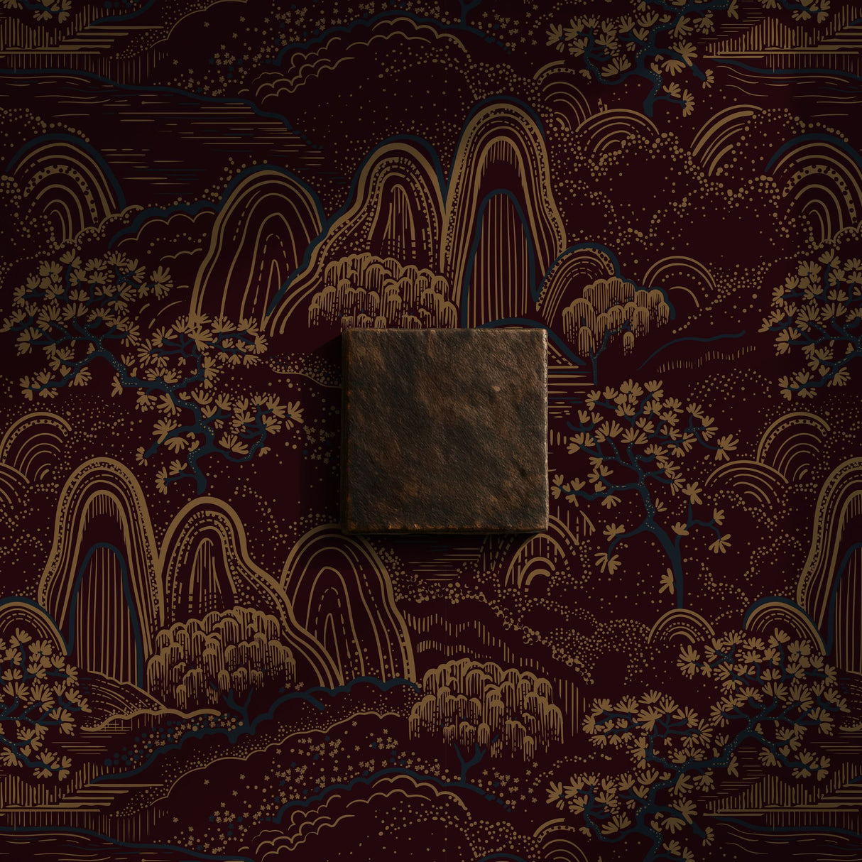 Serene Ascend | Moody Botanical Scenic Asian Wallpaper