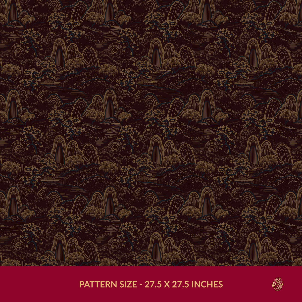 Serene Ascend | Moody Botanical Scenic Asian Wallpaper Wallpaper Sckribbles