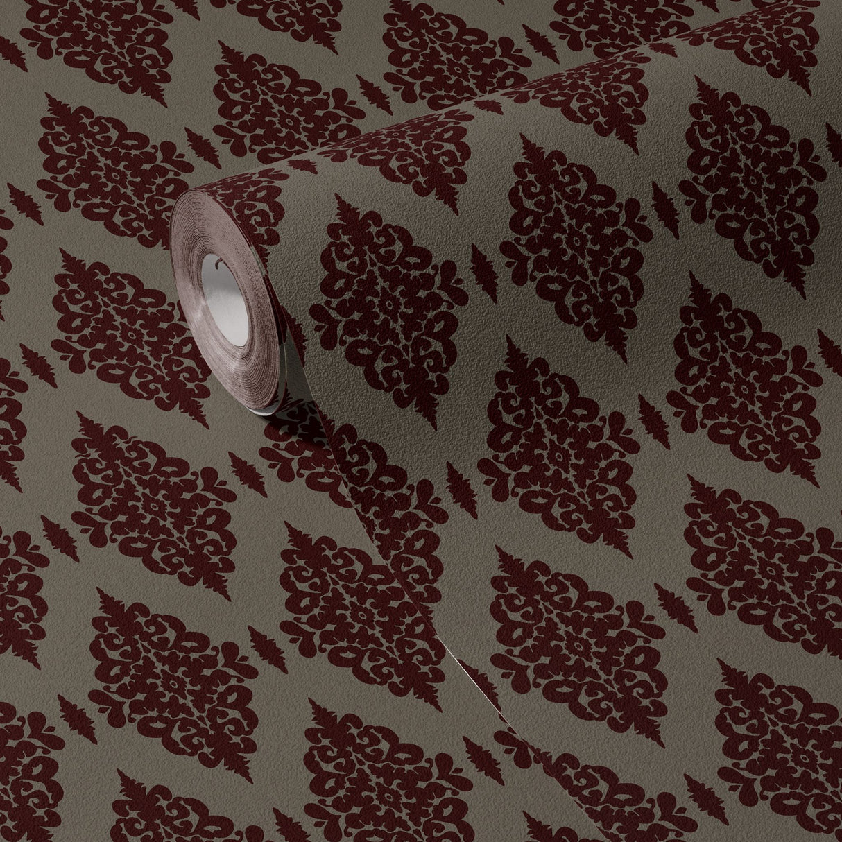 Ornate Grace | Vintage Opulent Regal Victorian Damask Wallpaper Wallpaper Sckribbles