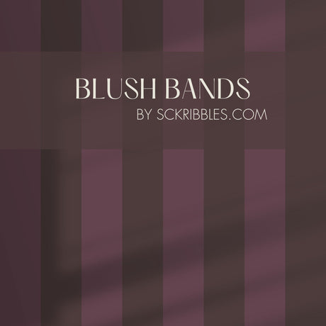 Subtle Stripes | Classic Muted Old-World Understated Striped Wallpaper Wallpaper Sckribbles Traditional - (Non-Woven) Sample 14'' x 14'' / 35 x 35 cm Blush Bands