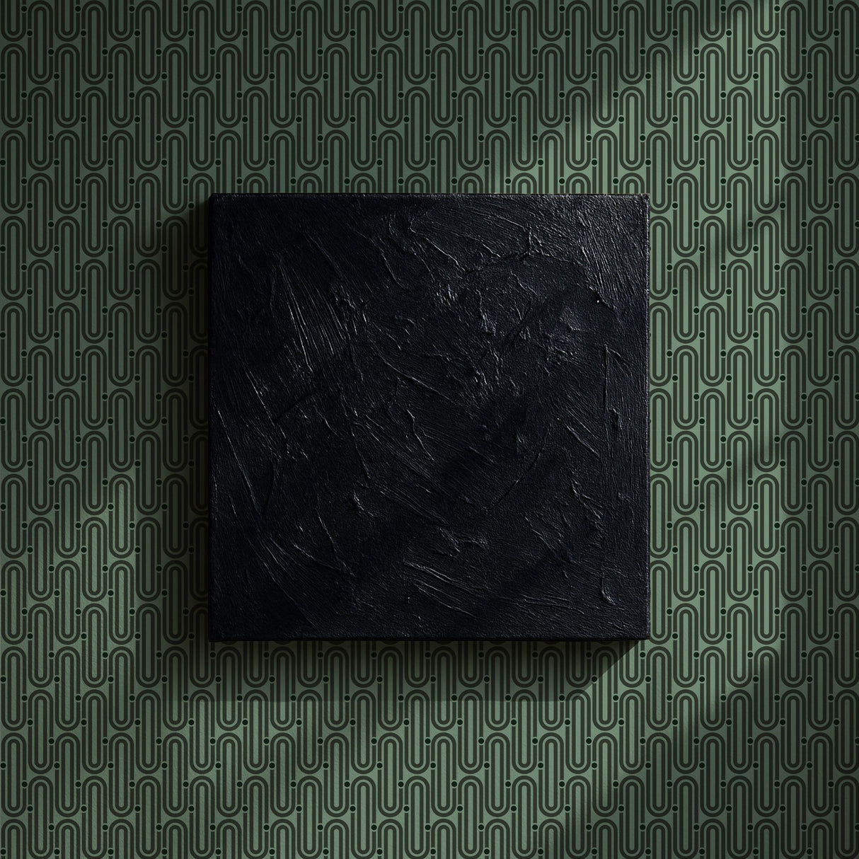 Deco Mod | Brown Geometrical Ellipse Art Deco Wallpaper