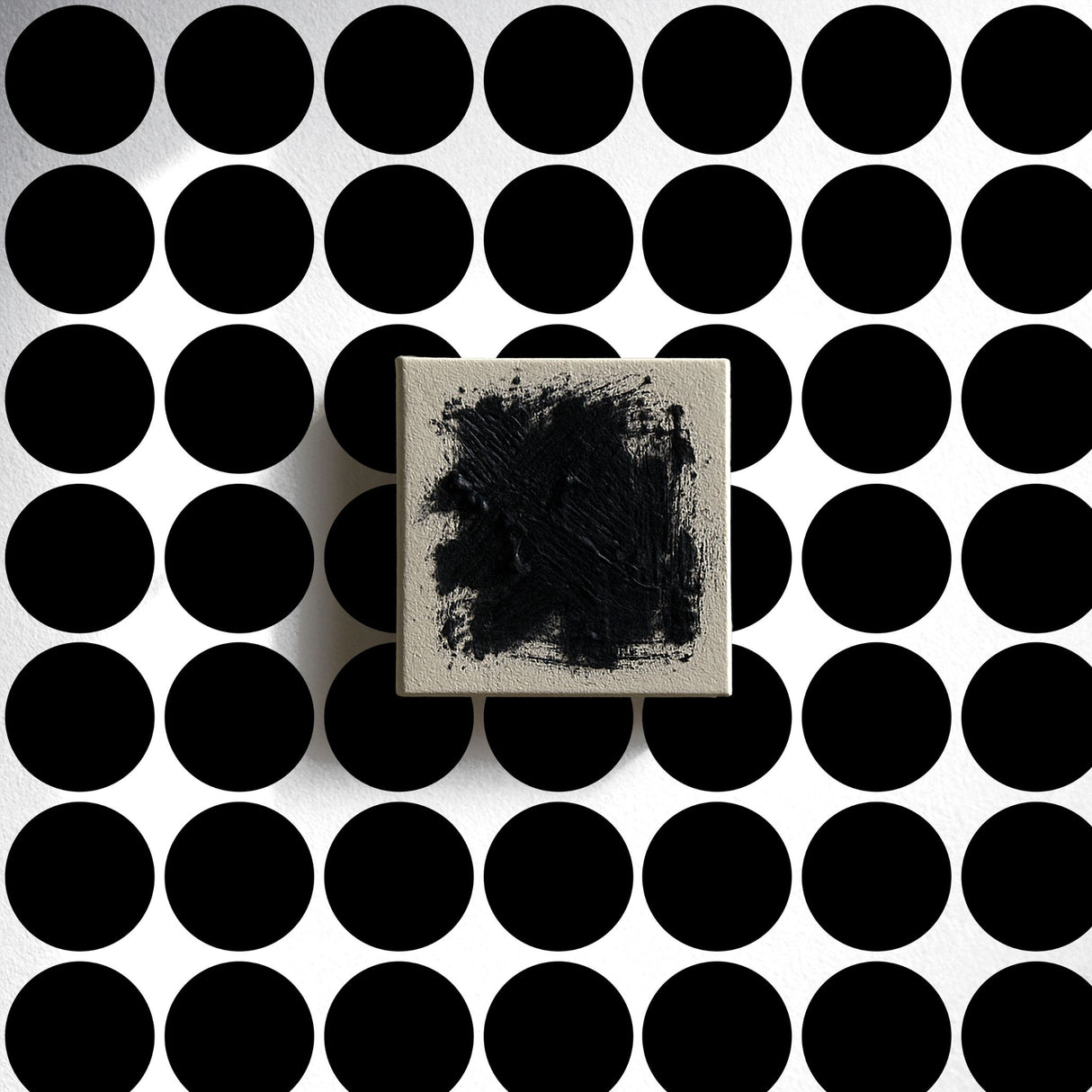 Circle Saga | Bold Black & White Geometrical Circles Wallpaper Wallpaper Sckribbles