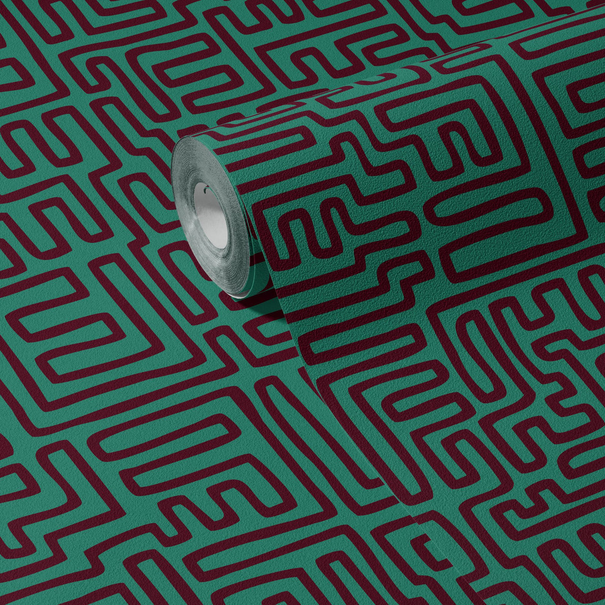Maximalist Swirls | Cool Trendy Squiggly Bold Maze Wallpaper Wallpaper Sckribbles
