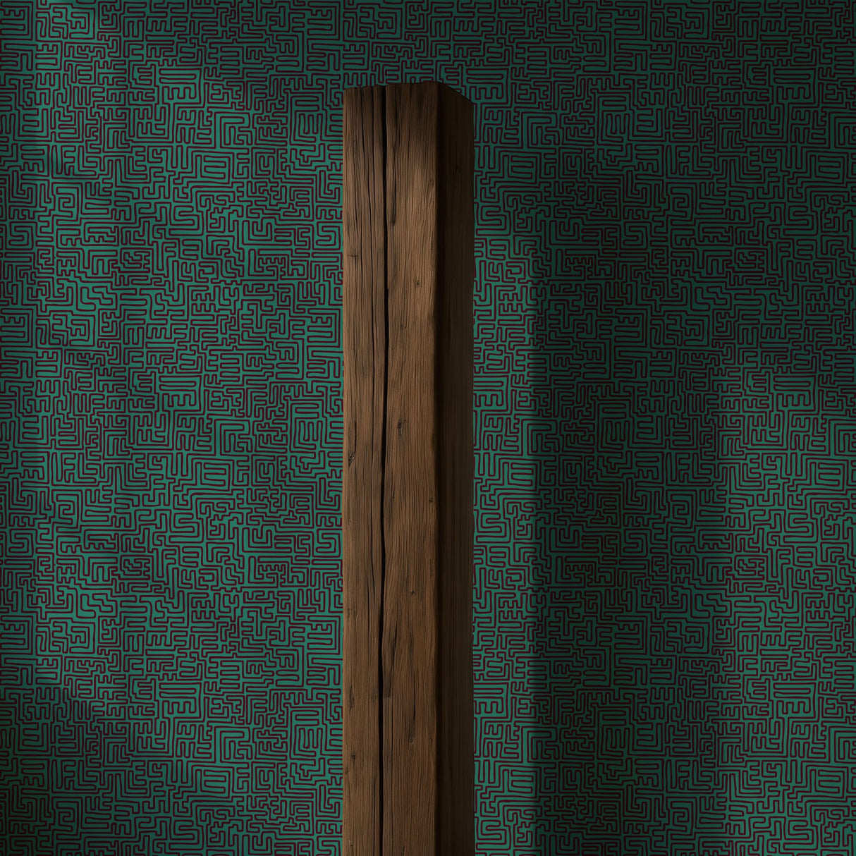 Maximalist Swirls | Cool Trendy Squiggly Bold Maze Wallpaper Wallpaper Sckribbles