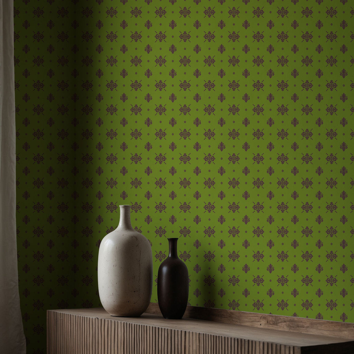 Eccentric Luxury | Unique & Colorful Timeless Damask Wallpaper Wallpaper Sckribbles
