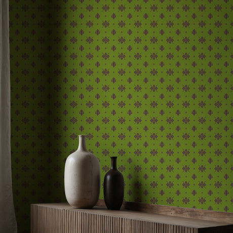 Eccentric Luxury | Unique & Colorful Timeless Damask Wallpaper Wallpaper Sckribbles