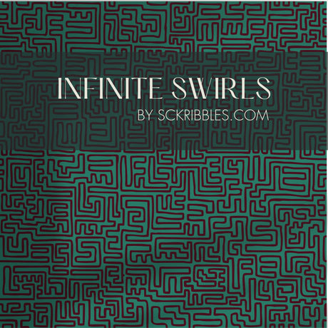 Maximalist Swirls | Cool Trendy Squiggly Bold Maze Wallpaper Wallpaper Sckribbles