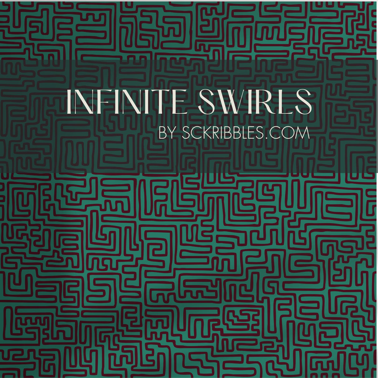 Maximalist Swirls | Cool Trendy Squiggly Bold Maze Wallpaper Wallpaper Sckribbles