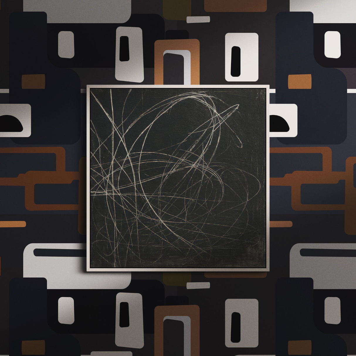 Mellow Pop | Groovy Mid-Century Modern 1970s Wallpaper Wallpaper Sckribbles