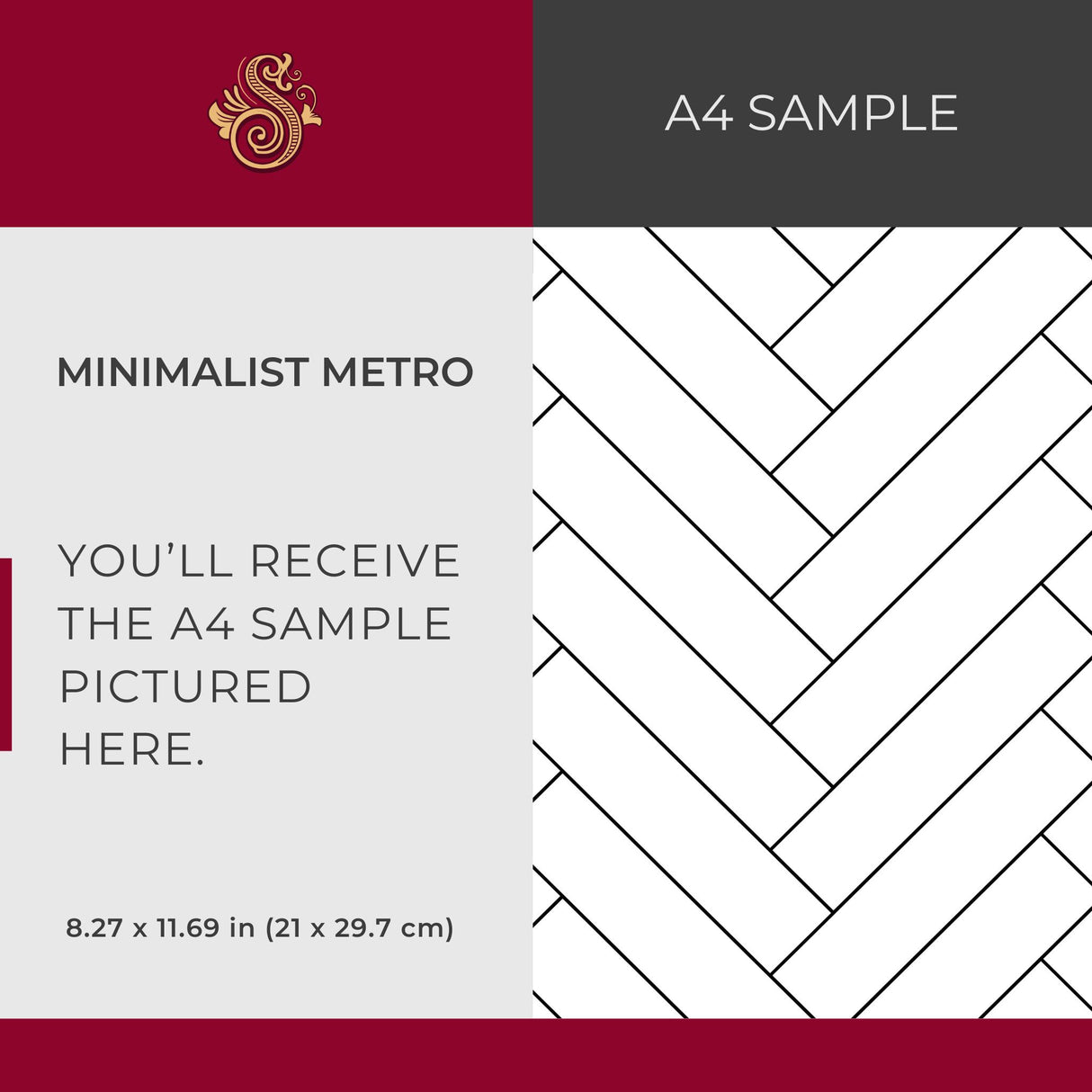 Classic Sub | Timeless Minimalist Geometrical Subway Tiles Wallpaper