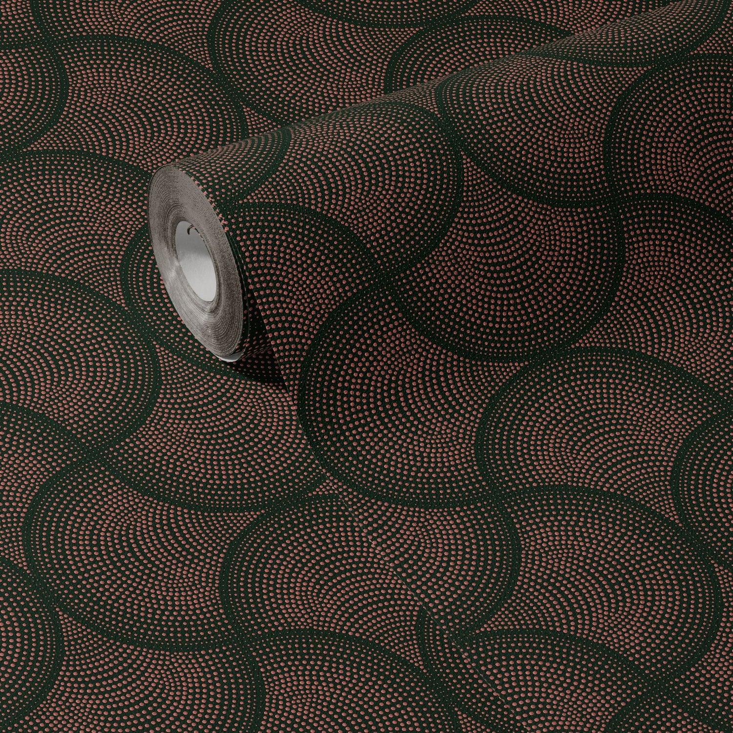 Fanform | Dark & Moody Dotted Fan Art Deco Wallpaper Wallpaper Sckribbles