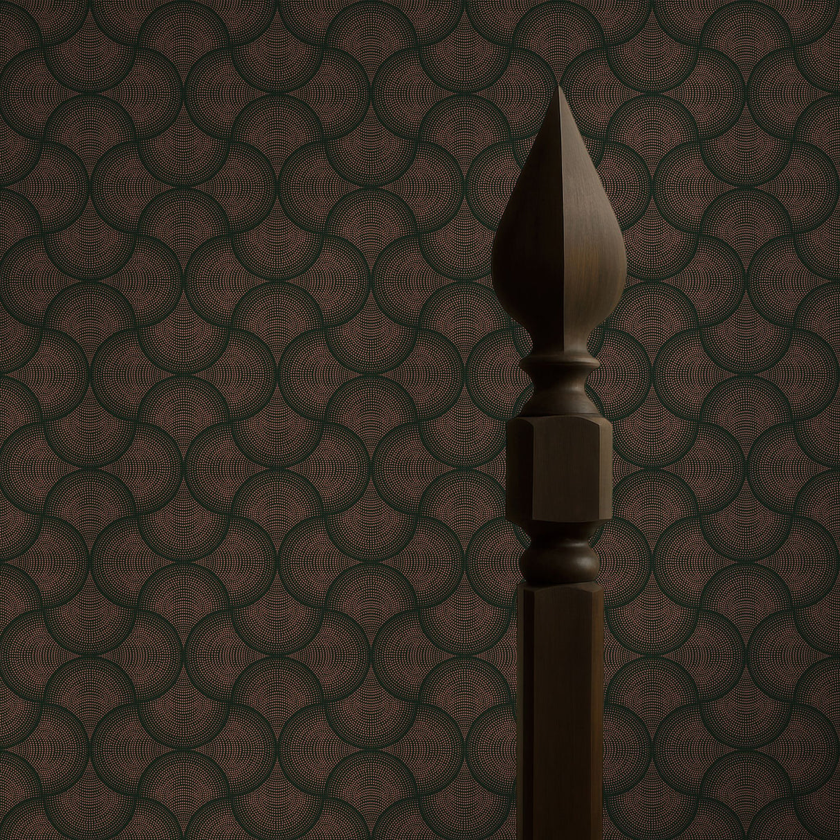 Fanform | Dark & Moody Dotted Fan Art Deco Wallpaper Wallpaper Sckribbles