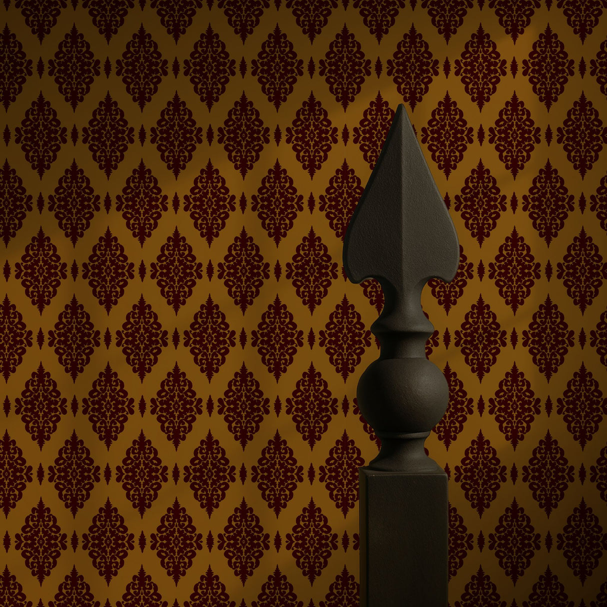 Ornate Grace | Vintage Opulent Regal Victorian Damask Wallpaper Wallpaper Sckribbles