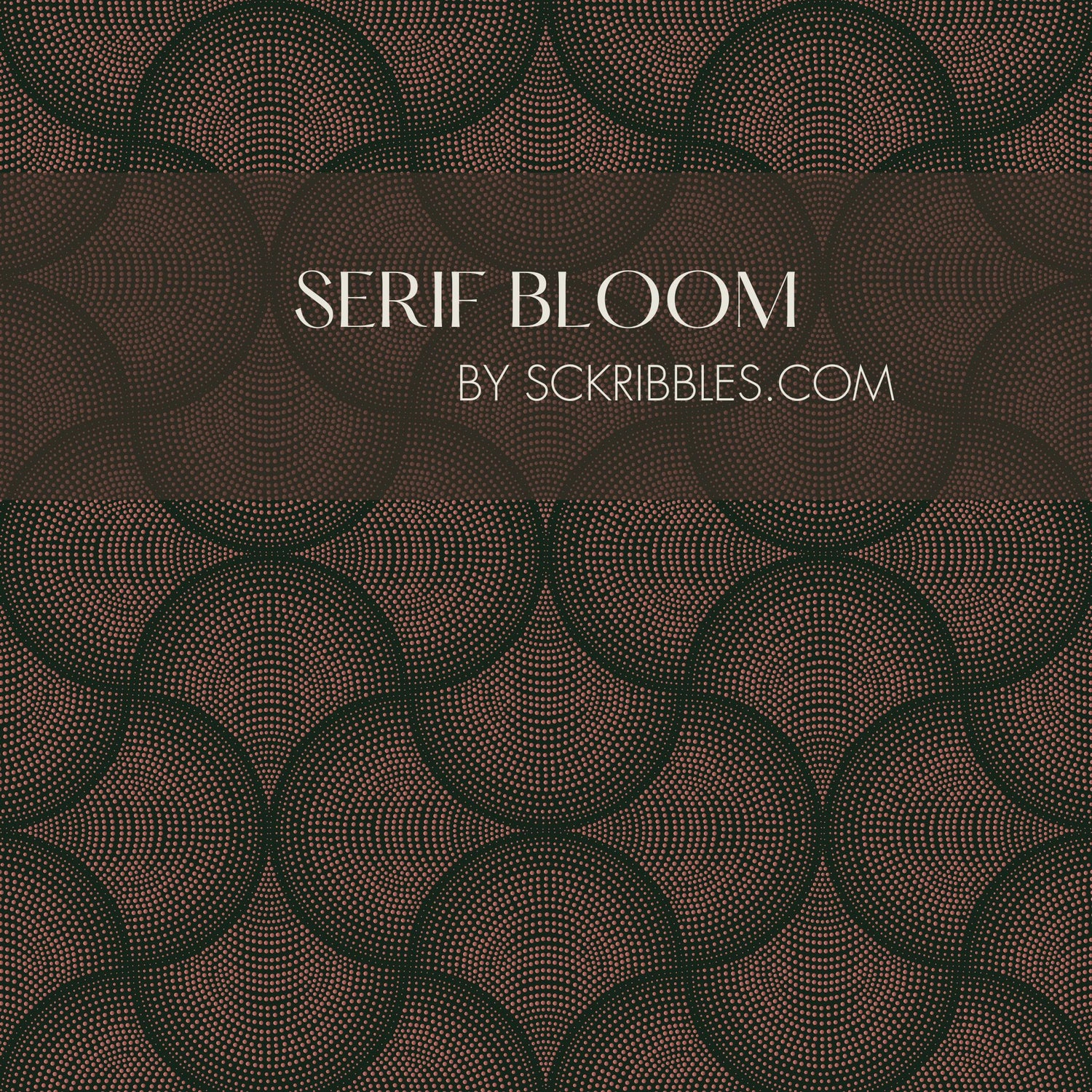 Fanform | Dark & Moody Dotted Fan Art Deco Wallpaper Wallpaper Sckribbles