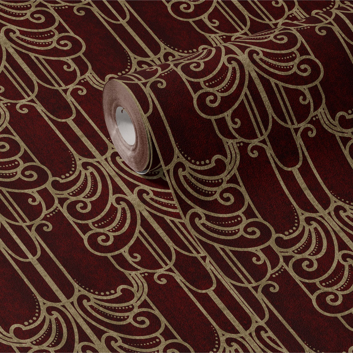 Gritty Luxe | Luxurious Decadent Moody Art Nouveau Wallpaper Wallpaper Sckribbles