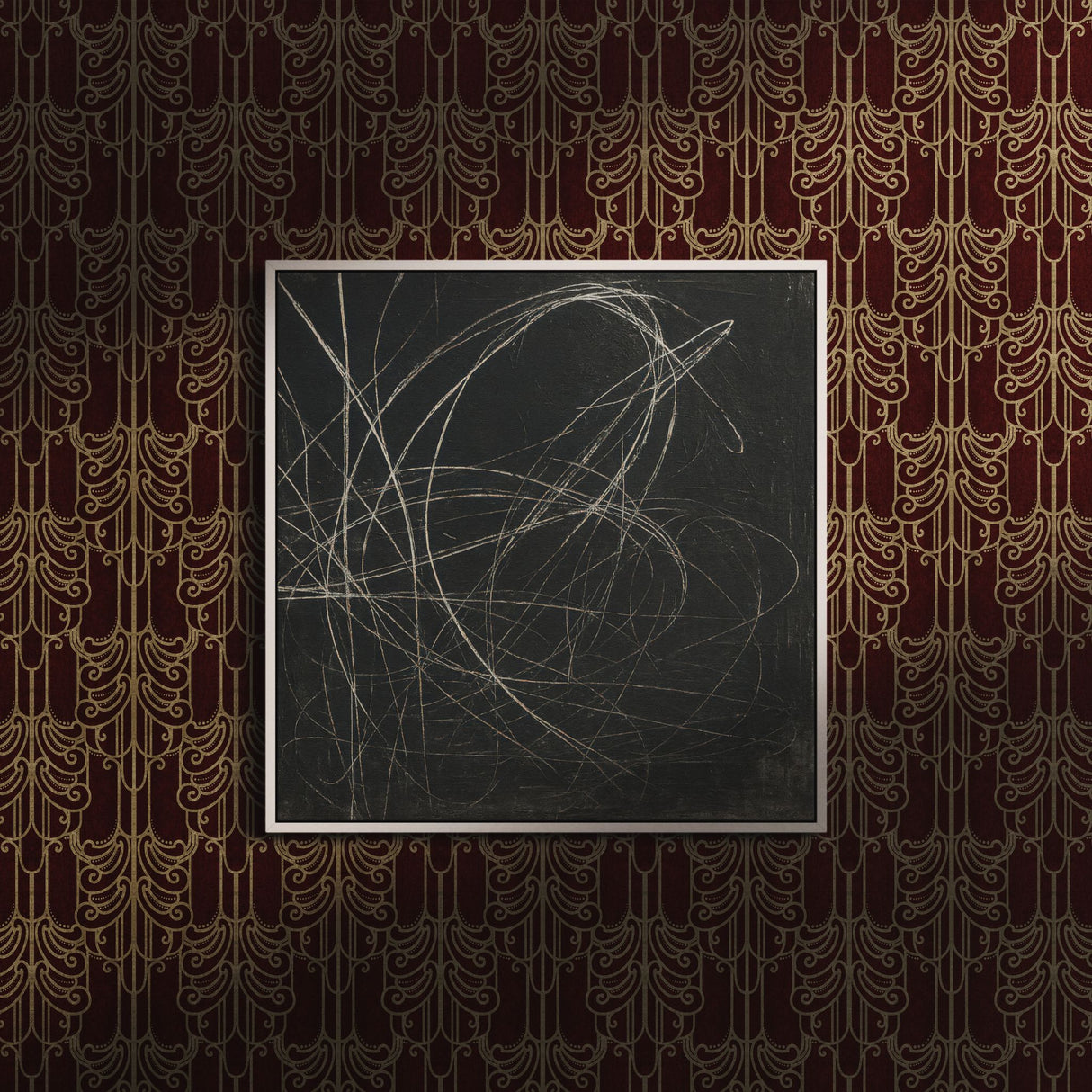 Gritty Luxe | Luxurious Decadent Moody Art Nouveau Wallpaper Wallpaper Sckribbles