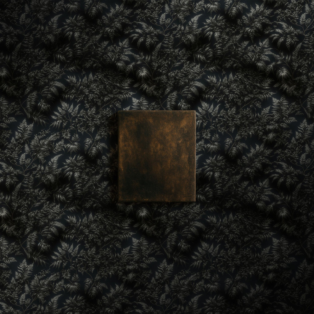 Ferny Secrets | Dark Green Moody Fern Botanical Wallpaper Wallpaper Sckribbles