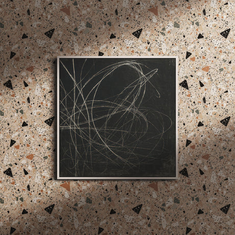 Pretty Stones | Pink, Beige, & Black Terrazzo Wallpaper Wallpaper Sckribbles