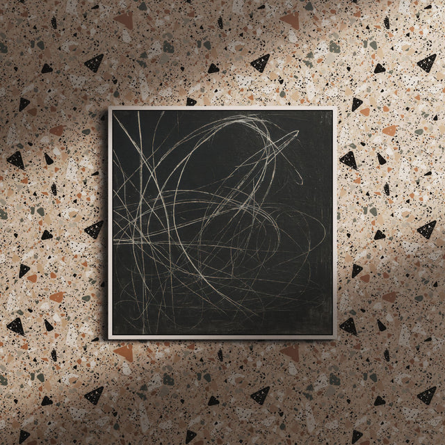 Pretty Stones | Pink, Beige, & Black Terrazzo Wallpaper Wallpaper Sckribbles