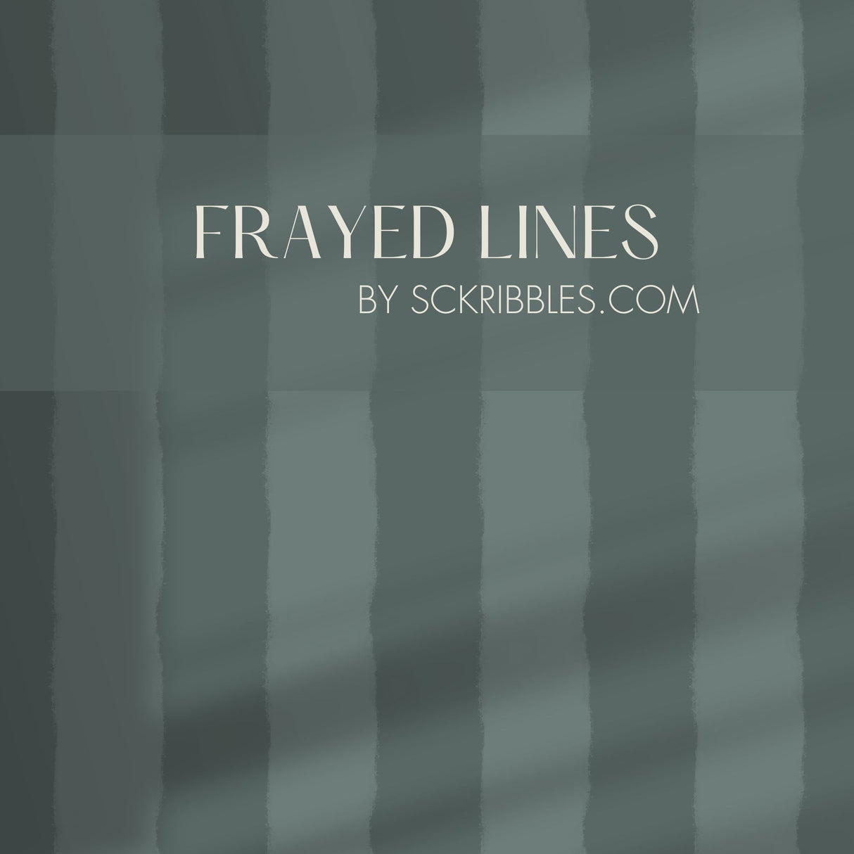 Frayed Lines | Jade Green & Gray Jagged Striped Wallpaper Wallpaper Sckribbles