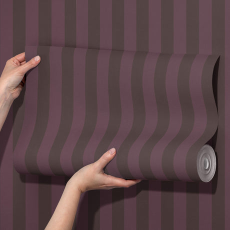Subtle Stripes | Classic Muted Old-World Understated Striped Wallpaper Wallpaper Sckribbles