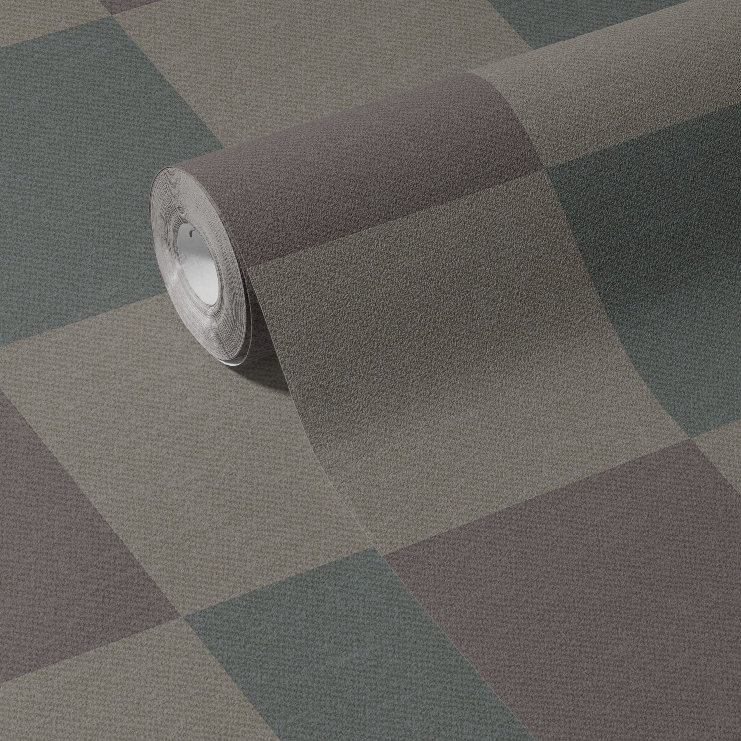 Subtle Grids | Neutral Muted Faded Classic Checkered Wallpaper Wallpaper Sckribbles
