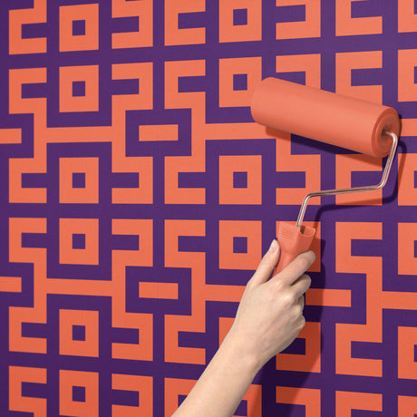 Pacdeco | Bright Bold & Eccentric Retro Art Deco Wallpaper Wallpaper Sckribbles