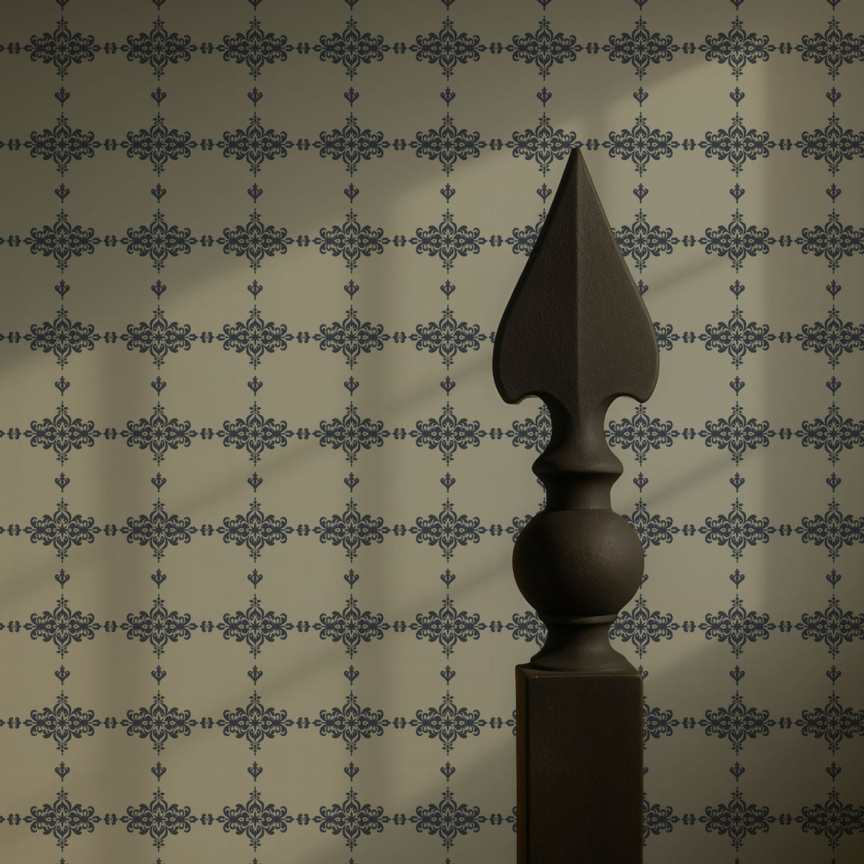 Crown Heritage | Classic French European Ornate Damask Wallpaper Wallpaper Sckribbles Legacy Traditional - (Non-Woven) Legacy Roll - 28" × 33 ft (71 cm × 10 m) Renaissance Royale
