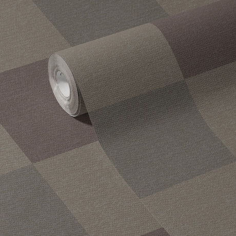 Subtle Grids | Neutral Muted Faded Classic Checkered Wallpaper Wallpaper Sckribbles