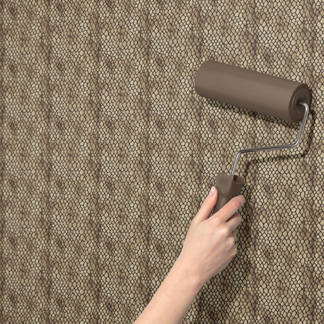 Velvet Viper | Brown Snakeskin Animal Print Wallpaper Wallpaper Sckribbles
